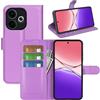 Fertuo Cover per OPPO A5 Pro 5G / 4G, Custodia Portafoglio Cover a Libro in Pelle Flip Case Sottile con Silicone Bumper, Fibbia Magnetica, Porta Carte e Kickstand, Viola