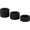 Erecto Liquid Silicone Ball Stretcher Set Black
