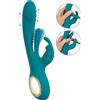 Sweet Smile Rabbit Vibrator with Thrust Function and G-Spot Stimulation Turquoise