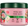 Herbal Essences Maschera per capelli morbida ai petali di rosa al profumo di rosa da 500 ml per aiutare i capelli secchi a sentirsi setosi, idratati e intensamente nutriti, miscelata con essenza di ro