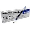 Pentel 100 x ricarica a rullo Pentel LR10 per penna gel EnerGel 1,0 mm inchiostro bl...
