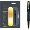 Parker Frontier Matte Black MB Gold Trim GT Roller Ball RB Pen Rollerball nuovo