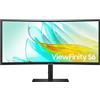 Samsung Monitor Curvo 34'' WQHD HRM S6 S65UC 178° Angolo Visuale