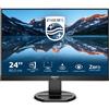 Philips Monitor 24.1" WUXGA LED Nero con Tecnologia Flicker-Free