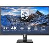 Philips Monitor LED 27" 4K Ultra HD Nero con Tecnologia Flicker-Free