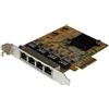 STARTECH Scheda di Rete Ethernet Gigabit PCIe a 4 porte con supporto Jumbo Frame
