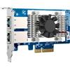 QNAP Scheda di rete QXG-10G2T 10 Gigabit Ethernet 10000 Mbit/s Verde