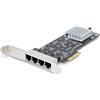 STARTECH Scheda di rete Ethernet PCIe 2.5 Gbps 4 porte Intel I225-V