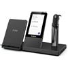 YEALINK Webcam WH67 Teams Bluetooth Cuffie Nero con Microfono Mute
