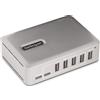 STARTECH Hub USB-C 3.0 A 7 PT 10GBPS con 7 Porte Argento