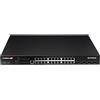 Edimax Switch Gigabit 24-Port con PoE, Gestito, Nero, 128 Gbit/s