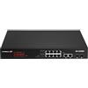 Edimax Switch Gigabit 12-PORT POE+ Gestito 24 Gbit/s Nero