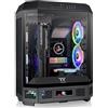 Thermaltake case PC Midi Tower Nero con illuminazione RGB e supporto per 7 slot