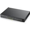 ZyXEL Switch Gestito L2 Gigabit Ethernet 24 Porte PoE Nero