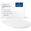 Villeroy & Boch Subway 2.0 sedile per WC SlimSeat, sedile per WC removibile con chiusura ammortizzata, in materiale duroplast resistente, pezzo di ricambio originale, forma a D, bianco, lucido