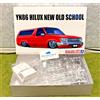 Aoshima n.59 Toyota YN86 Hilux New Old School Red 1995 kit modellino scala 1/24