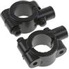 HDBUBALUS Gruppo Moto 1 25Mm Manubrio per Motocicletta Adattatore per Morsetto Supporto con Filettatura Specchietto Da 10 Mm Nero