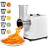 VEVOR Affettaverdure Grattugia da Cucina, Macchina per Insalata, Affettatrice per Verdure, Grattugia Rotante con 5 Accessori, Tagliaverdure con Lame in Acciaio Inox per Formaggio, Affettatura Rapida