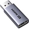 UGREEN Adattatore DisplayPort a HDMI 8K 60Hz 4K 240Hz HDR10 Convertitore DisplayPort Maschio a HDMI Femmina Unidirezionale Cassa in Alluminio Compatibile per HP DELL Laptop HDTV Projector 1 pezzi