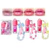 DENESTUP Set Di 3 Lucidalabbra Idratanti, Lucidalabbra Che Cambiano Colore, Graziosi Braccialetti, Olio per Le Labbra, Gel per Lipgloss per Donne