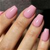 KQueenest Unghie press-on Nails corte con colla, colore rosa scuro trasparente da incollare, ballerina media, set di unghie finte per donne e ragazze, 30 pezzi