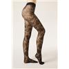 Calzedonia Collant Velati Fiori Nero