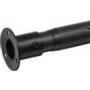 LAIDER HEROS Asta Appendiabiti per Armadio, 43-139cm Bastone Appendiabiti Estensibile con Base Rotonda in Acciaio Inossidabile Regolabile per Armadio Guardaroba per Camera da Letto/Nero Opaco