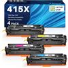 INK4U 415X Toner, Chip Recente, Alta Capacità, Compatibili per HP 415X 415A Toner Compatibili per HP LaserJet Pro M454dw, M454dn, MFP M479fdw, M479fdn, M479dw (4-Pack, W2030X, W2031X, W2032X, W2033X)