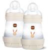 MAM Bottiglia anti-colica, 160 ml, set da 2 pezzi, con tettarella misura 1 dalla nascita
