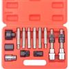 DAYUAN 13 pezzi alternatore ruota libera puleggia auto garage kit attrezzi esagonale scanalato punte stella