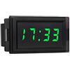 Tbest Orologio per Auto Orologio Digitale per Orologi per Auto Powersports Alternatore Raddrizzatori (Verde)