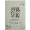 SMLT SM.LT 3EB-50TS Authentic Line A3 - Blocco da disegno, carta bristol, 185 g/m², 50 fogli, con perforazione, copertina riciclata e doppia spirale