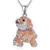 Tangpoet Collana con Razza di Cane per Donne e Ragazze in Argento Sterling 925 con Zirconi Cubici, Gioiello in Memoria di Cuccioli, Regalo per Amanti di Cani, Proprietari, per Compleanno e Natale