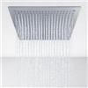 OGOMONDO Soffione Doccia a Soffitto Installazione da Incasso Acciaio Inox Quadro
