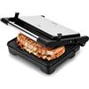 JATA JEGR1183 - Grill per arrosto doppia 1500 W | Griglia elettrica con apertura 180° e coperchio basculante | Termostato regolabile | Piastre lisce antiaderenti 26 x 16,5 cm senza PFOA | Cucina sana