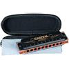 Cascha Professional Harmonica, Mi Maggiore Blues Harmonica, Armonica a Bocca a 10 fori per principianti e adulti con borsa e panno per la pulizia
