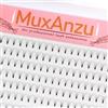MuxAnzu Extension Ciglia 3D 4D 5D 6D Ventagli Per Ciglia Preconfezionati a Gambo Corto Ricciolo C/D Fluffy Soffici Naturali Nero ultra scuro (5D 0.10 D 8MM)
