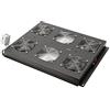 Digitus Ventilatore da tetto per armadio server della serie Unique, 4x ventilatore, termostato, nero (RAL 9005)
