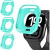 iVoler 3 Pezzi Cover per Apple Watch Series 11/10 46mm (Senza Pellicola Protettiva), Ultra Sottile Custodia Antiurto e Anti-Graffio Morbida in Silicone TPU iWatch Bumper Case, Azzurro