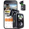 VANTRUE E360 DashCam Panoramica 5.2K HD Doppia lenti 360° 1944P+1944P Copertura Ultra 210°Visione, STARVIS 2,infrarossi, 5G WIFI,GPS,HDR, Touchscreen 24/7 Parking Modalità Support SD512G LTE concesso