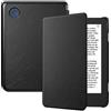 FINTIE Custodia per 6'' Kobo Clara Colour (2024) / Kobo Clara BW (2024) / 2E (2022) eReader, Sottile Leggero Cover Protettivo in Similpelle con Auto Sveglia/Sonno, Nero