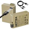 AKTTKA Batteria LP-E8 2-Pack (1980mAh) con cavo USB-C 2-in-1 - Compatibile con Canon EOS Rebel T2i/T3i/T4i/T5i, Kiss X4/X5/X6i/X7i, EOS 550D/600D/650D/700D