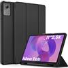 EasyAcc Custodia Cover Compatibile con Lenovo Idea Tab 11 Pollici Tablet 2025 con portapenne TB-336ZU TB-336FU, Ultra Sottile con Funzione Stand Slim PU Pelle Protettiva (Nero)