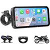 CARPURIDE W603D CarPlay Wireless e Android Auto per Moto con Doppia Telecamera HD 1080P