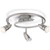 Philips myLiving LED Spot Comet, 3.5 W, Lampadine Incluse, Acciaio spazzolato, Metallo, acciaio spazzolato, Integriert 3.5 wattsW 230 voltsV