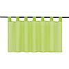 Joyswahl Eva - Tenda corta per finestra in voile, in tinta unita, trasparente, 45 x 90 cm, colore giallo e verde, confezione da 1