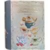 Your Castle Scatola metallica a forma di libro Afternoon Tea Book - Grande barattolo per biscotti - Scatola decorativa retrò - Molto grande - 24,5 x 21 x 9 cm - Volume: 3 l