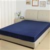 Lirex Satin Lenzuolo Adattabile, Tessuto in Poliestere Morbido e Setoso, Confezione Profonda 36 cm con Angoli Elasticizzati, 160 x 200 x 36 cm, Strisce Blu Navy