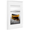 Baoee Cornice bianca 30 × 40 cm con supporto A4, cornice per foto con vetro acrilico, cornice 30 × 40 cm, cornice per poster, cornice per certificati, montabile a parete