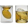 Gedalabels Bicchieri da calcio 3D, set da 2 pezzi, bicchierini da liquore, feste, feste, sport, superbowl